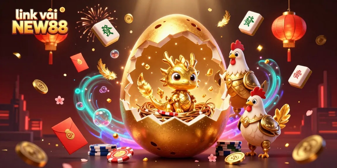 Win big with link vào NEW88 at the online casino, showcasing thrilling gaming elements and vibrant visuals!