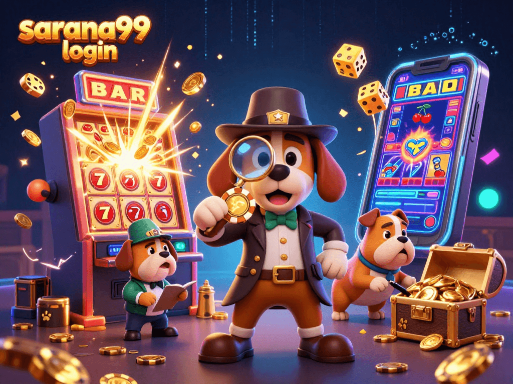 Sarana99 login offers winning insights on casino games revealed in this vibrant illustration.