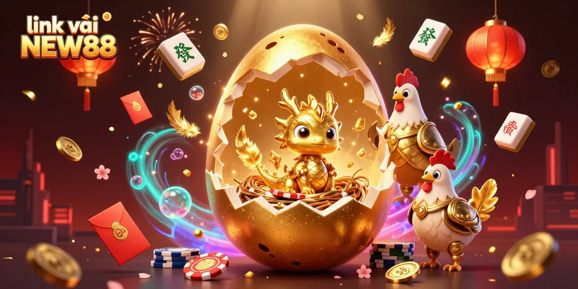Win big with link vào NEW88 at the online casino, showcasing thrilling gaming elements and vibrant visuals!