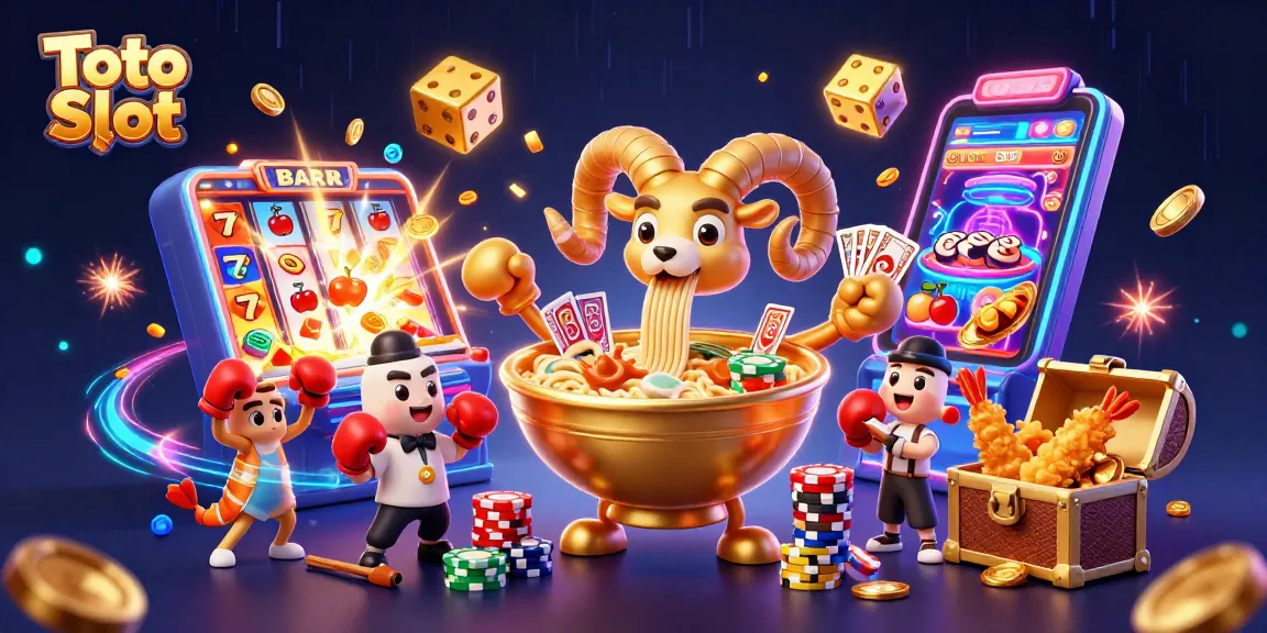 Toto Slot menghadirkan keseruan dengan karakter ramen dan elemen kasino yang memukau.