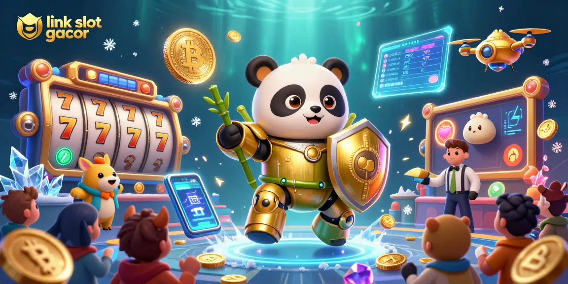 Spin and win with vibrant link slot gacor visuals featuring a golden panda and dynamic elements.