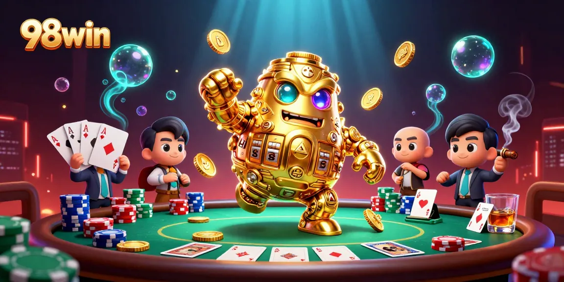 Experience the thrill of vibrant online gaming with 98win's dazzling casino environment.