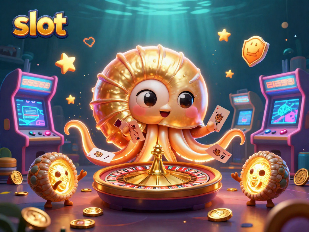 Spin the slot reels and win big with this vibrant 3D illustration of casino charm.