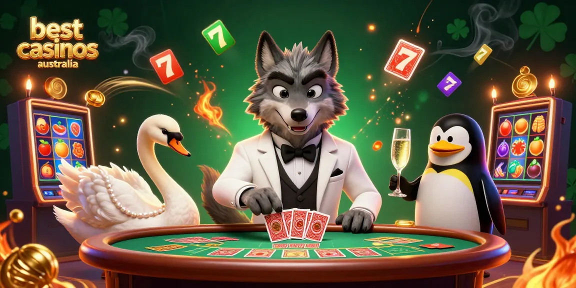 Experience the excitement at the best online casinos Australia with a vibrant gaming scene featuring engaging characters and dynamic elements.