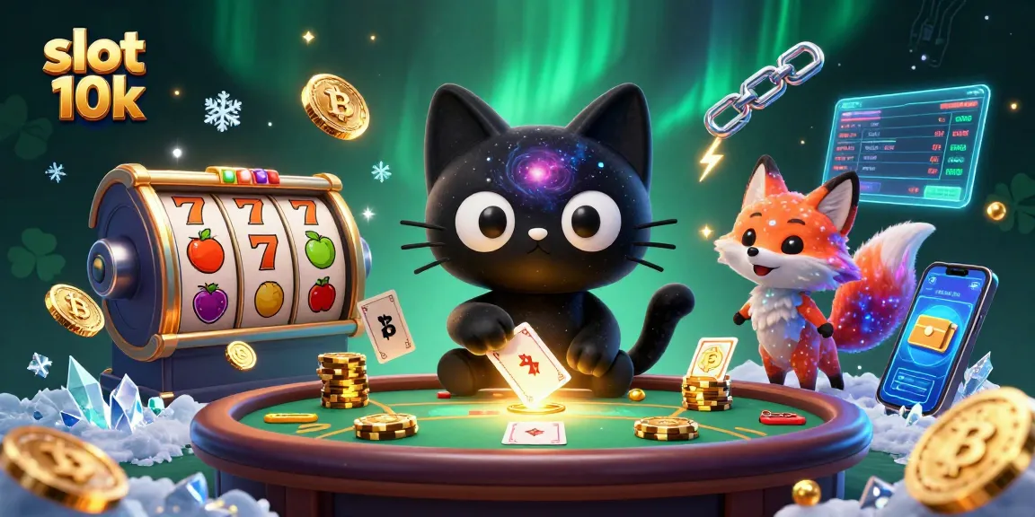 Experience the excitement of slot 10k with a cosmic twist featuring vibrant characters and casino elements.