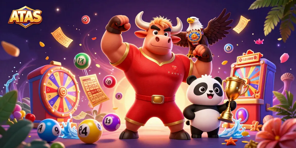 Experience vibrant ATAS gameplay with our exciting characters and dynamic game elements in a lively casino illustration.