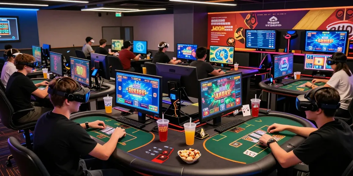 The excitement of online gambling at gamebaidoithuong.is, featuring players engaged in card games and promotions.