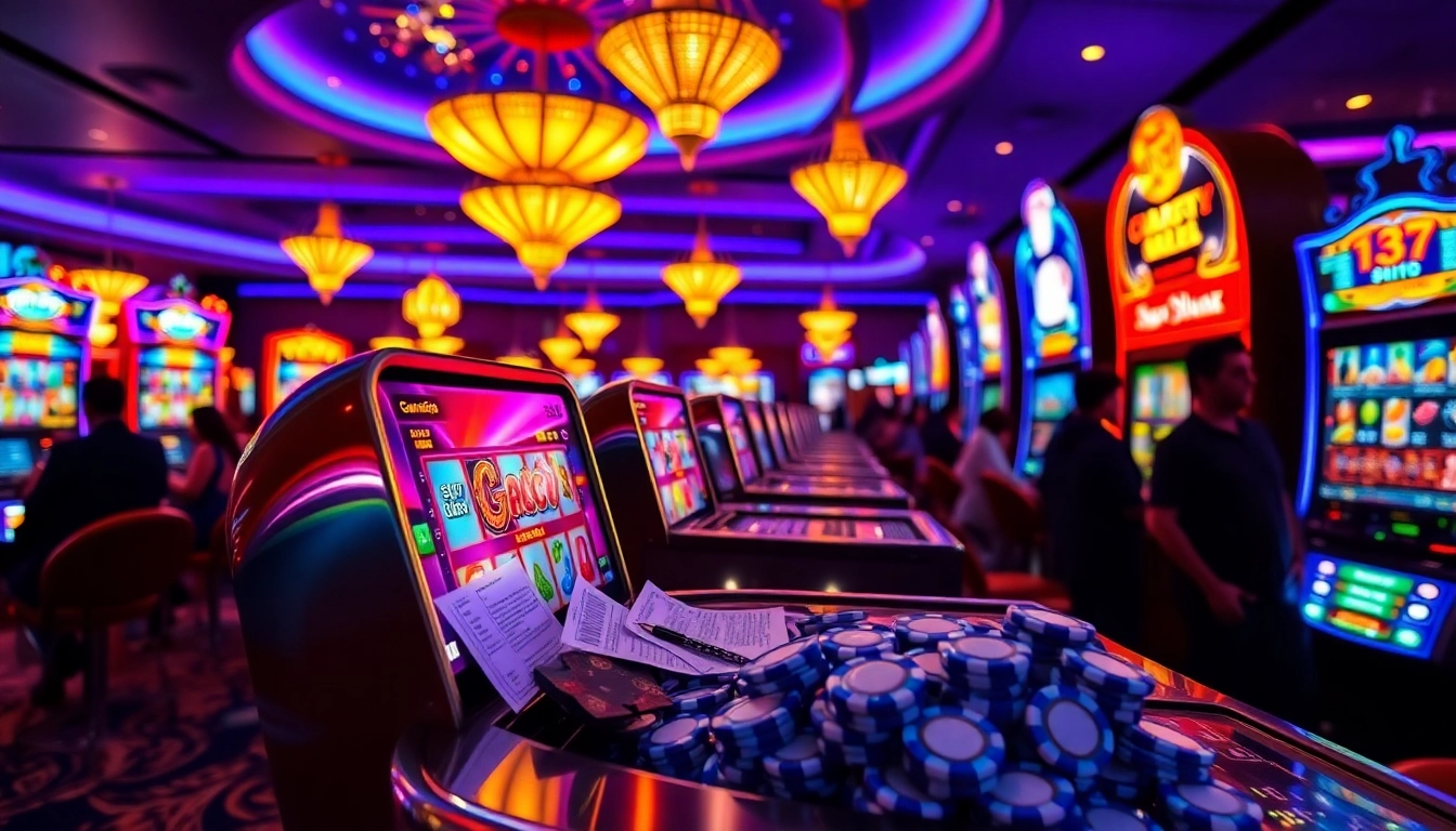 Experience the thrill of slot gacor gameplay at a vibrant casino.
