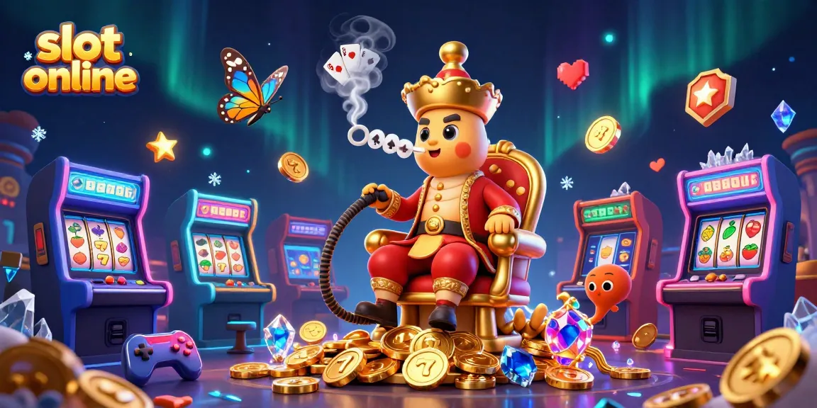 Spin the reels with excitement in this vibrant slot online scene featuring unique casino elements.