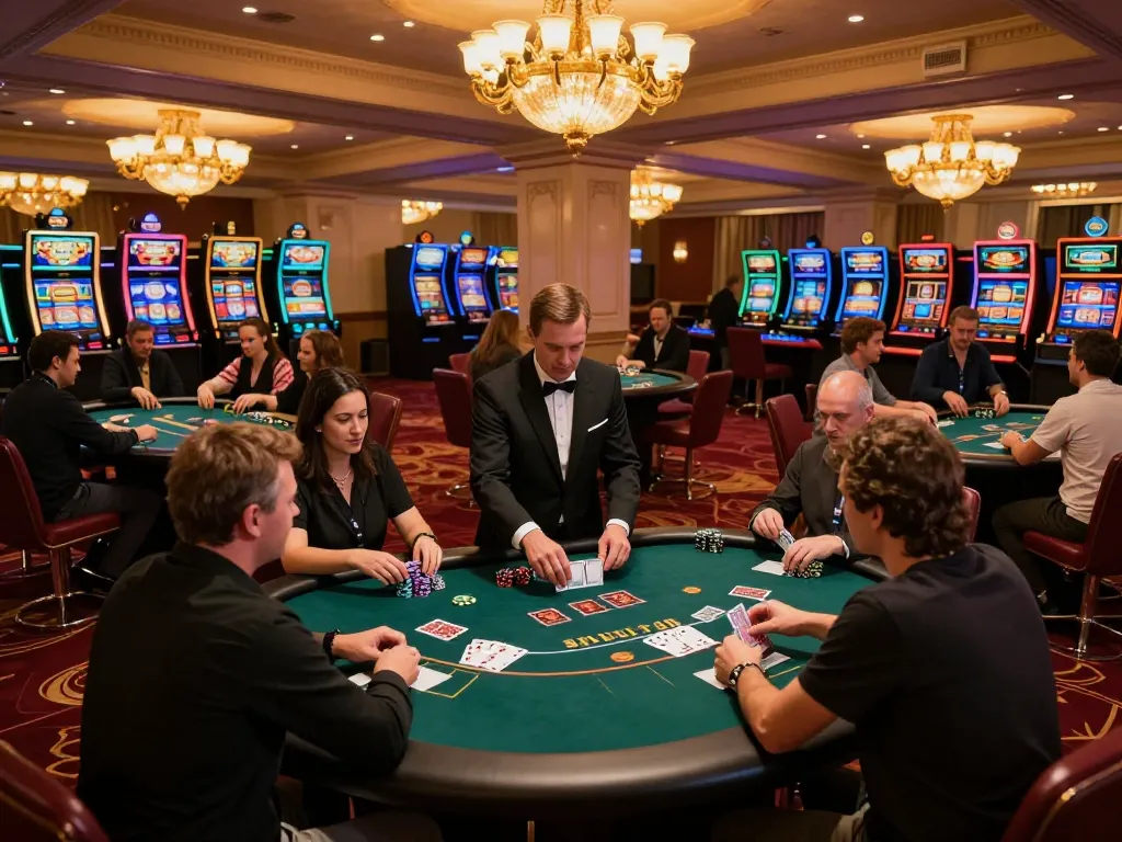 Players engaging in a game at LC88vina casino with dynamic interactions and vibrant atmosphere.