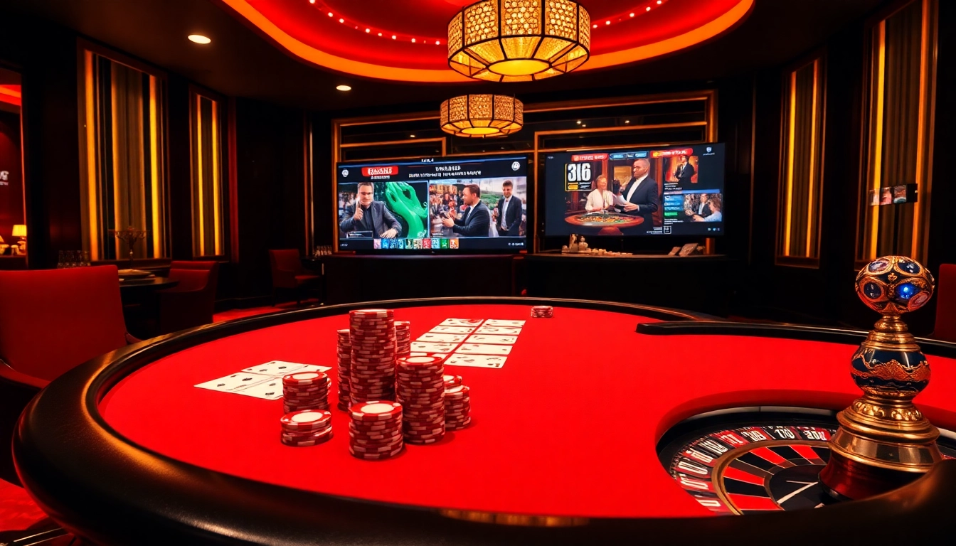 Experience the thrill at MB66 with a vibrant casino atmosphere featuring poker and roulette.