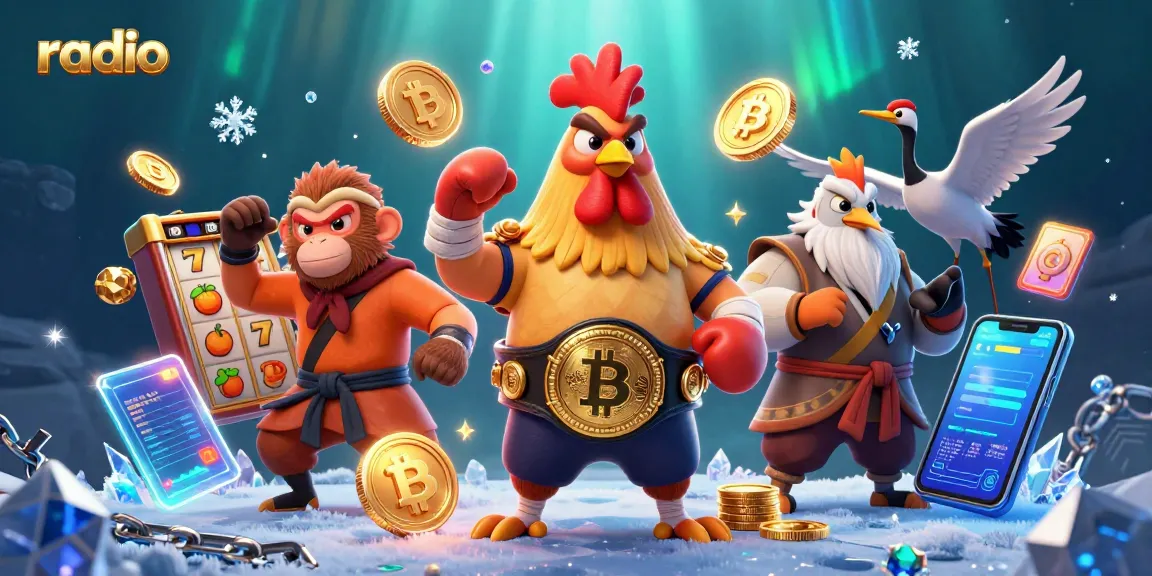 Experience dynamic radio action in this vibrant casino scene filled with lively characters and engaging game elements.
