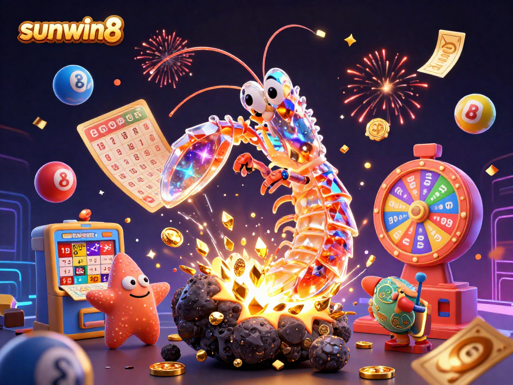 Engage in exciting gameplay with sunwin8, featuring vibrant characters and casino elements in action.