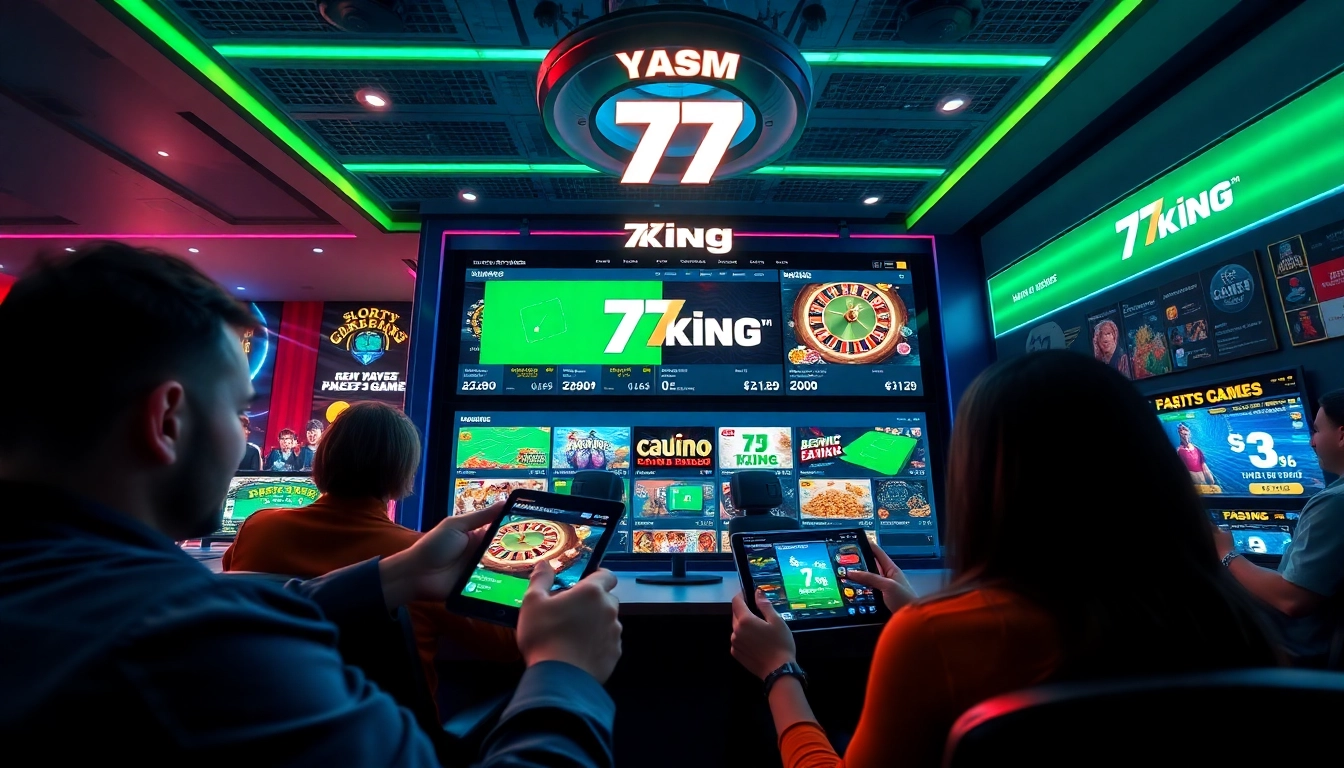 Escena atractiva de juego en línea que presenta la interfaz digital de 79king con juegos vibrantes y promociones.