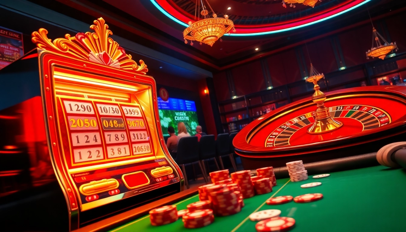 Experience the thrill of luxury12 at a premium online casino with vibrant slot machines and classy poker tables.