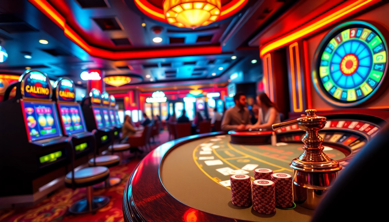 A thrilling casino scene showcasing players engaged in a dynamic porn game experience at a poker table.