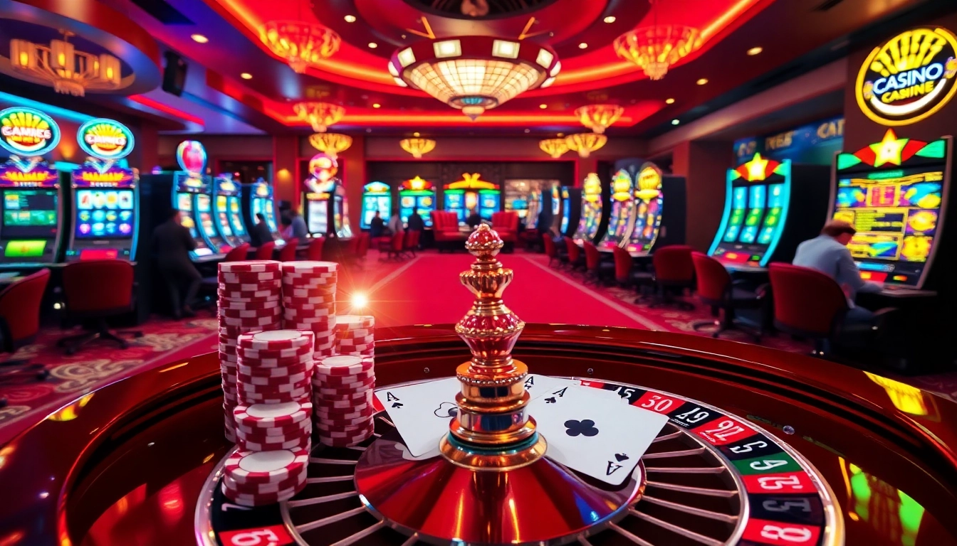 Cổng game Hit club offers thrilling online gambling, featuring poker chips, cards, and a roulette wheel.