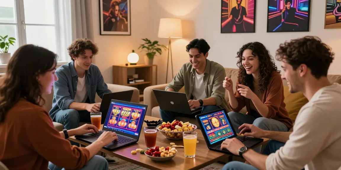 Exciting gaming atmosphere showcasing friends enjoying various Entertainment Options From Casino Bonus ohne Einzahlung in a cozy setting.