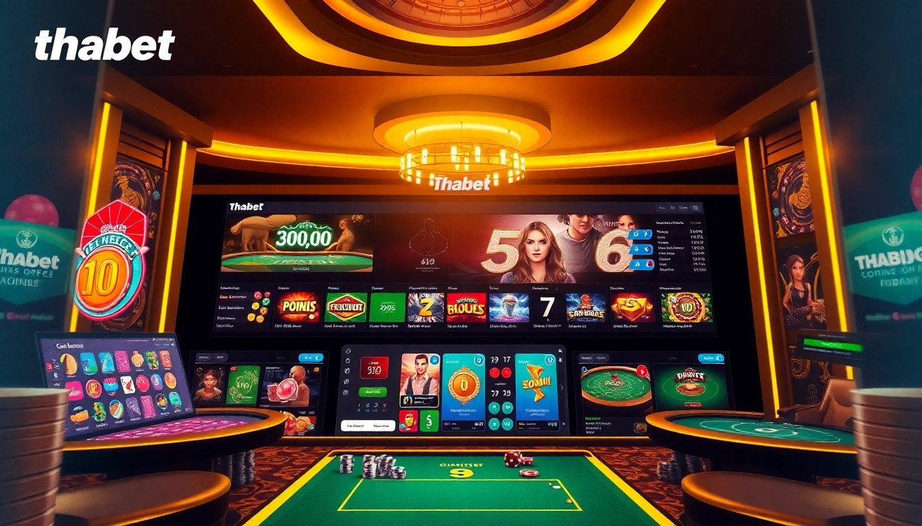 Experience thrilling gameplay at Thabet online casino with engaging games and vibrant casino visuals.