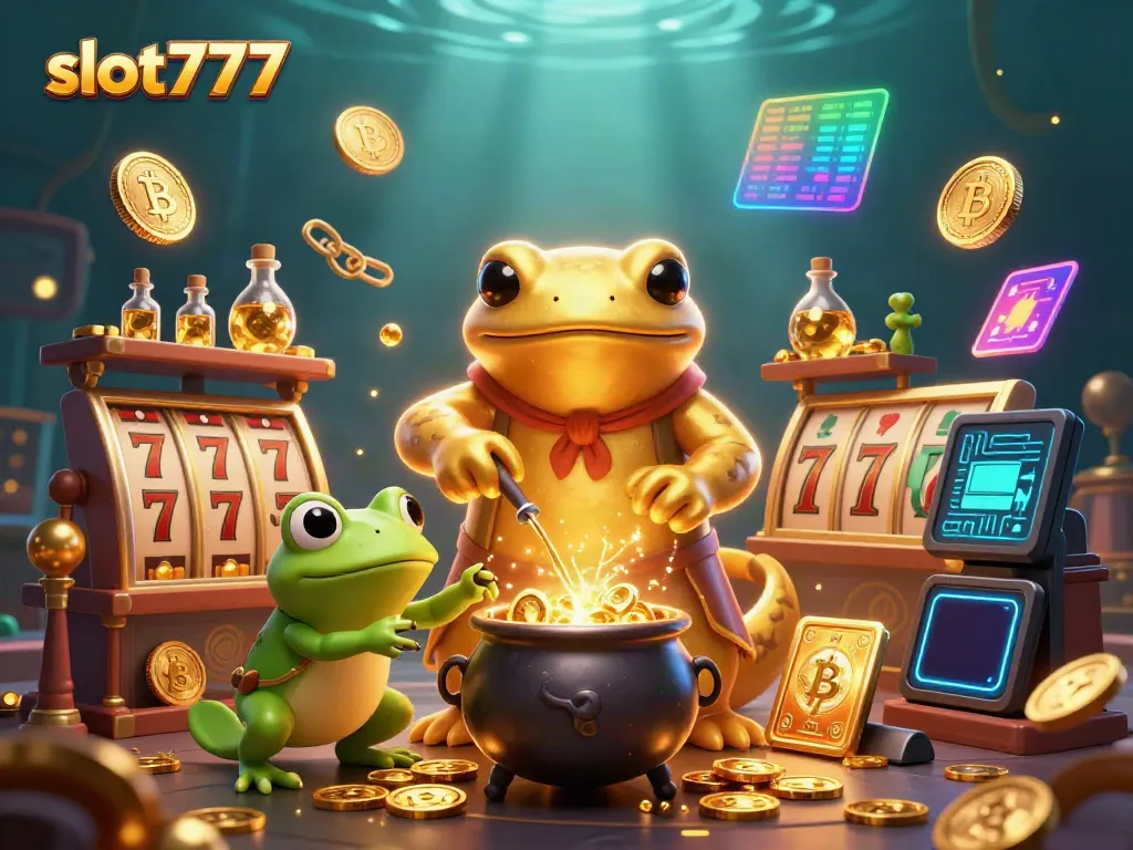 Menangkan jackpot dengan slot777 dalam ilustrasi magis kasino