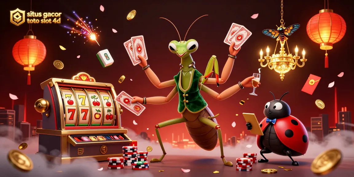 Engage with situs gacor toto slot 4d in a vibrant 3D casino scene featuring whimsical characters and dynamic gaming elements.