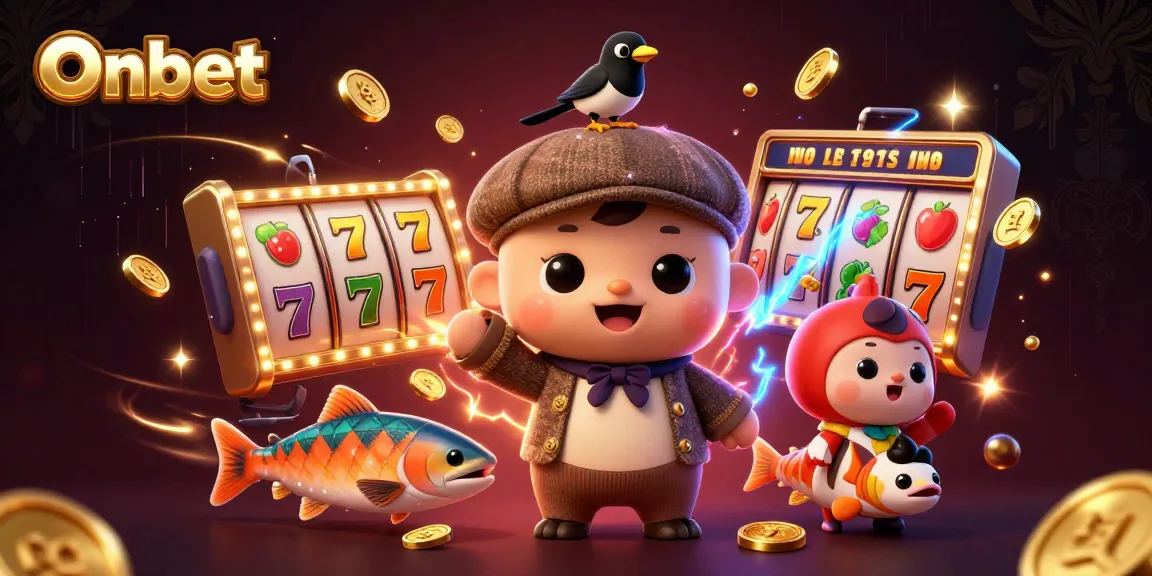 Experience thrilling wins at Onbet with engaging slot games and playful characters.