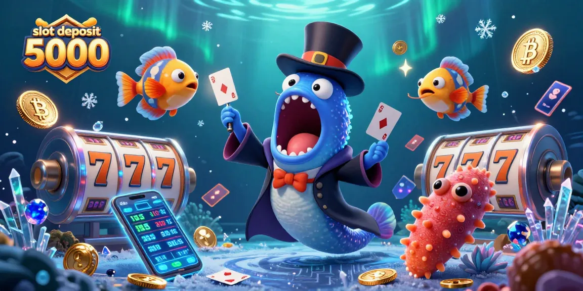 Spin and win with slot deposit 5000, featuring vibrant 3D characters and dynamic casino elements.