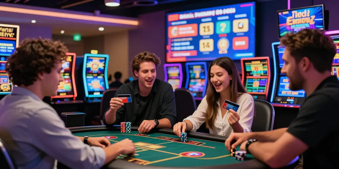 Players enjoying credit card casinos at https://thebls.org.uk with vibrant atmosphere and modern games.
