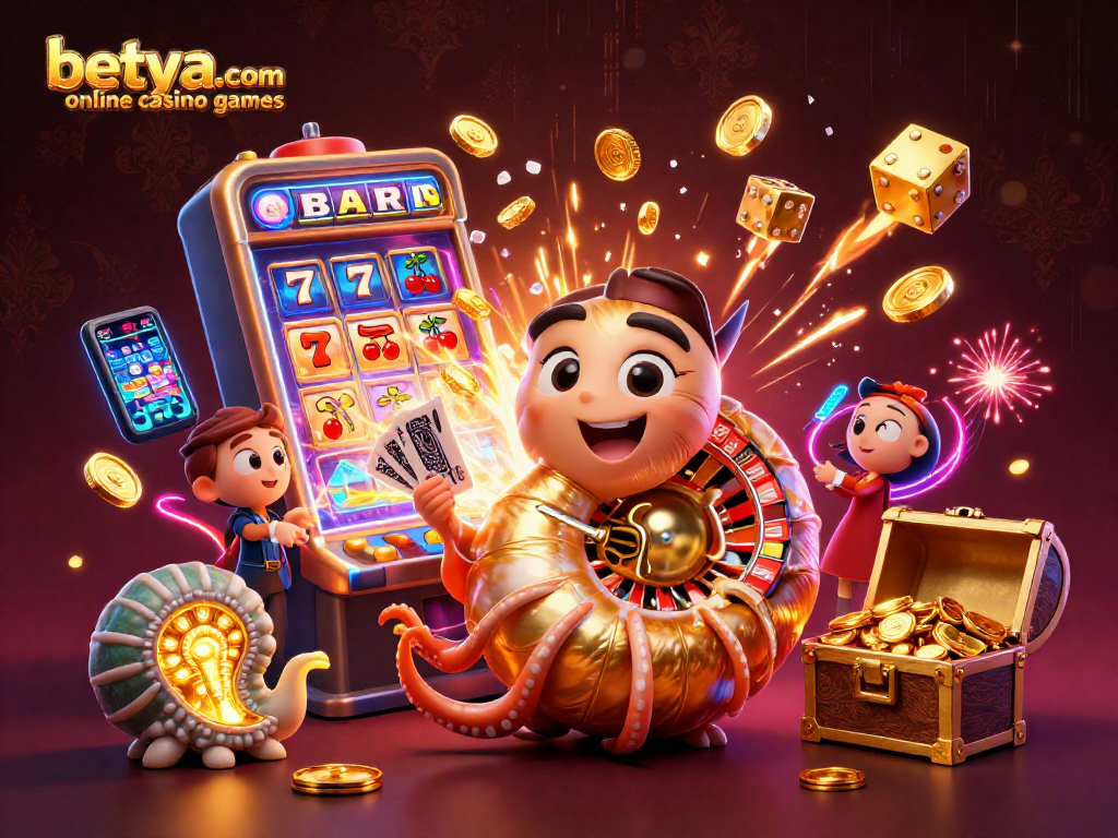 Experience thrilling moments with betya.com online casino games featuring vibrant 3D characters and exciting slot machines.