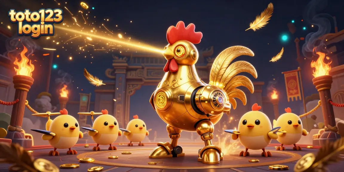 Engage with exciting betting action using toto123 login, featuring a dynamic casino scene with vibrant characters.