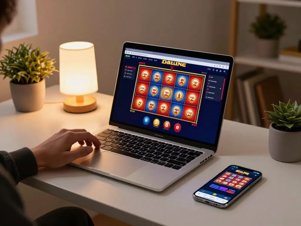 Engaging online casino gaming scene displaying more info about smart betting strategies.