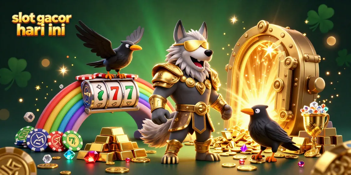 Rasakan kegembiraan dan peluang menang di slot gacor hari ini dengan karakter 3D yang cerah dan elemen bertema kasino.