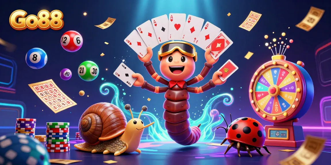 Experience thrilling gameplay at Go88 with a vibrant 3D scene full of immersive casino excitement.