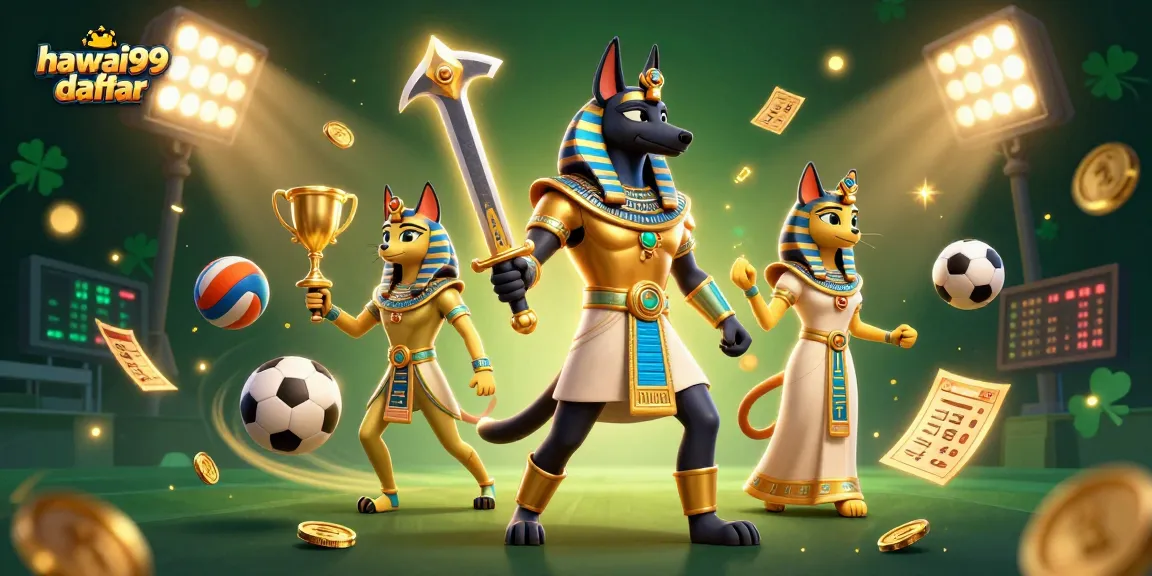 Experience thrill with hawai99 daftar while watching Anubis and Bastet in a vibrant casino adventure.