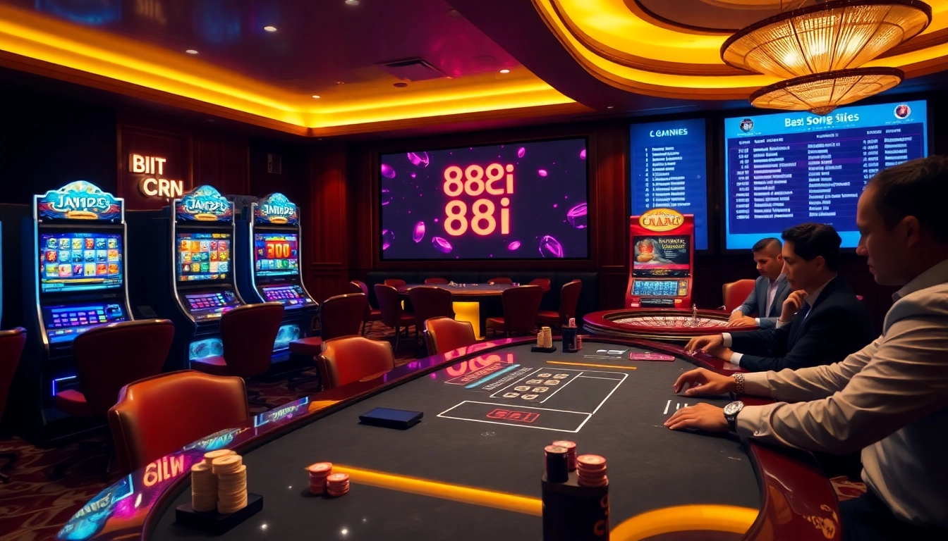 Play thrilling casino games at 88i with vibrant tables and engaging players.