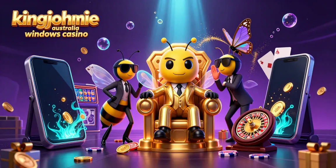 Experience thrilling gameplay at kingjohnnie australia windows casino, featuring dynamic slot games and vibrant casino elements.