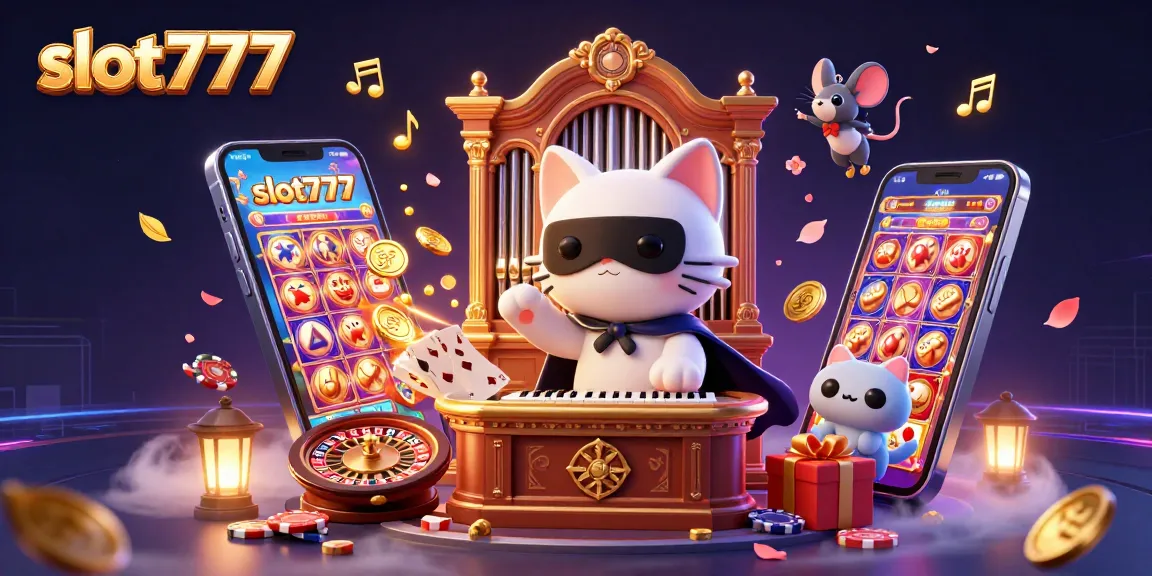 Experience mega wins with slot777 in a vibrant casino scene featuring engaging characters and dynamic gaming elements.