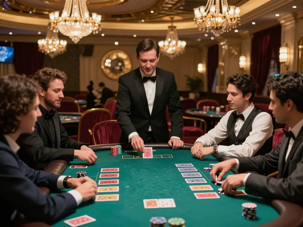 Players enjoying a thrilling live dealer game at iWin casino, showcasing immersive strategy and excitement.