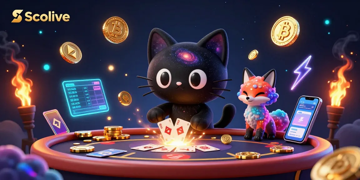 Socolive captivates users with a vibrant cosmic casino scene, showcasing unique digital assets and engaging elements.