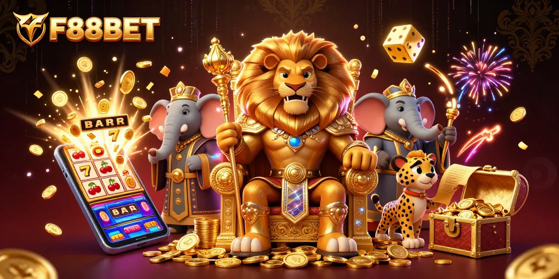 Spin to win at F88BET with jackpot explosions and exciting casino characters!