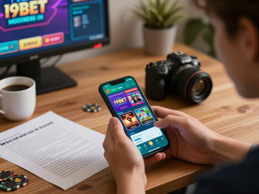 I9BET mobile app in use during a cozy gaming session, showcasing smartphone gameplay and strategic notes.