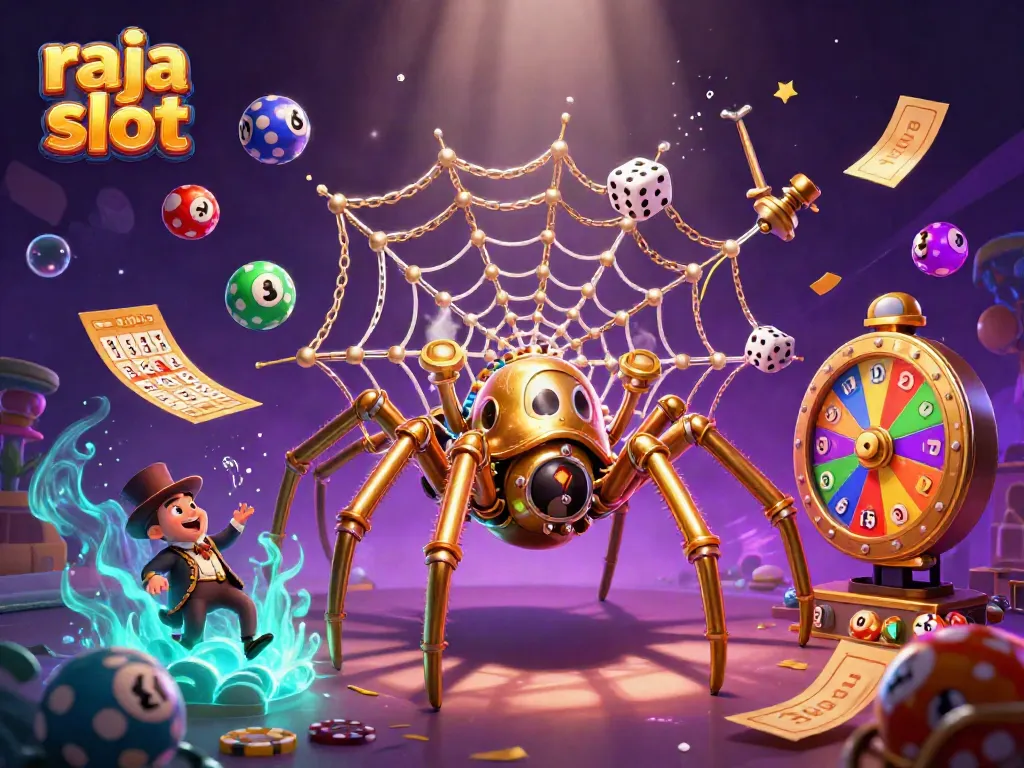 Raja slot menarik perhatian dengan gambar slot modern yang penuh warna dan dinamis.