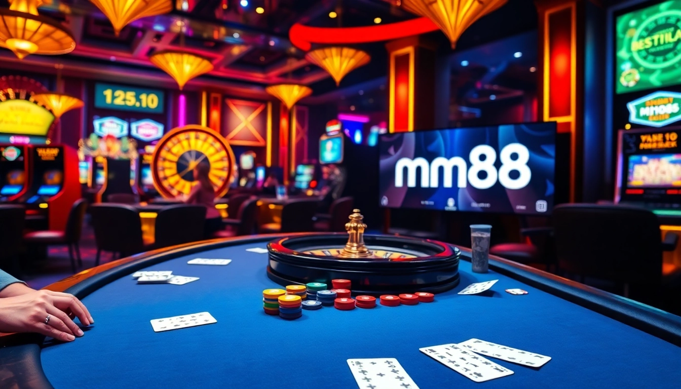Experience mm88 excitement with vibrant casino tables and thrilling games.