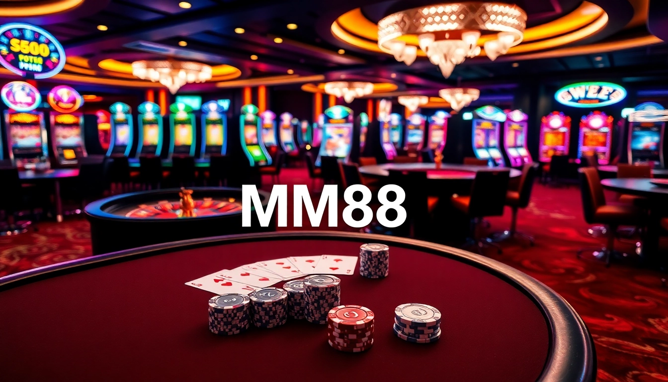 Experience the excitement of MM88 with vibrant casino tables and thrilling games.