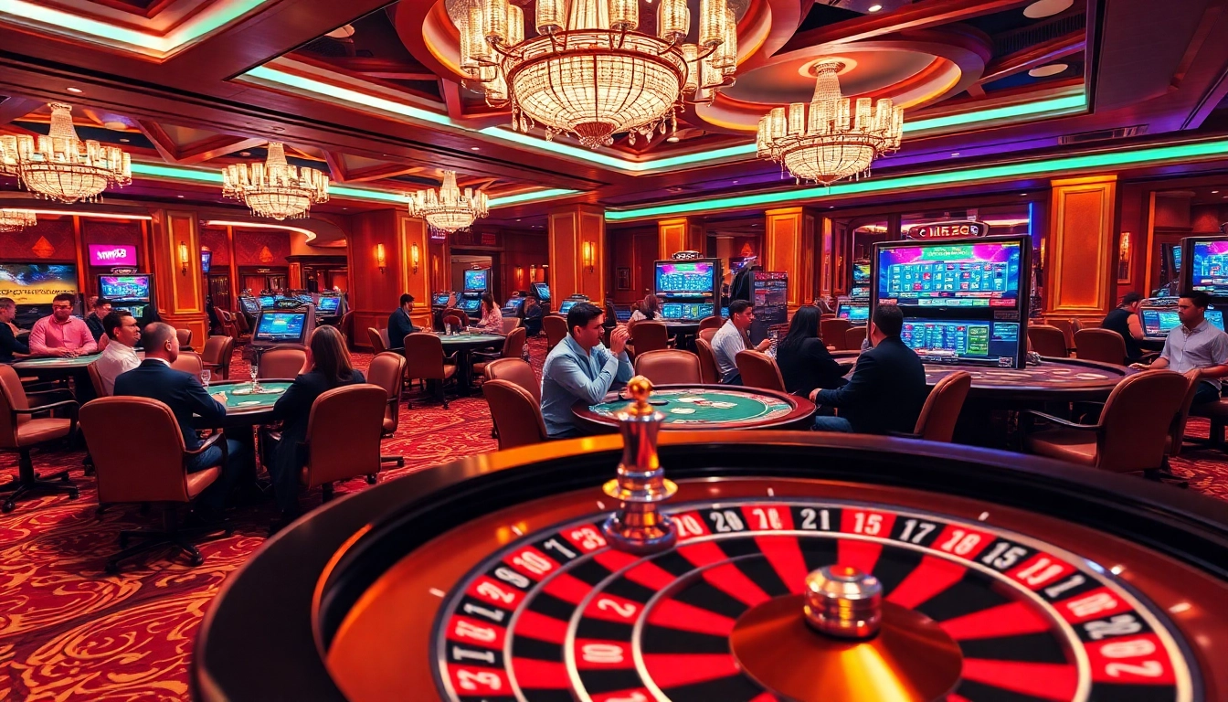 Players winning at MM88 casino tables, showcasing thrilling gambling action and excitement.