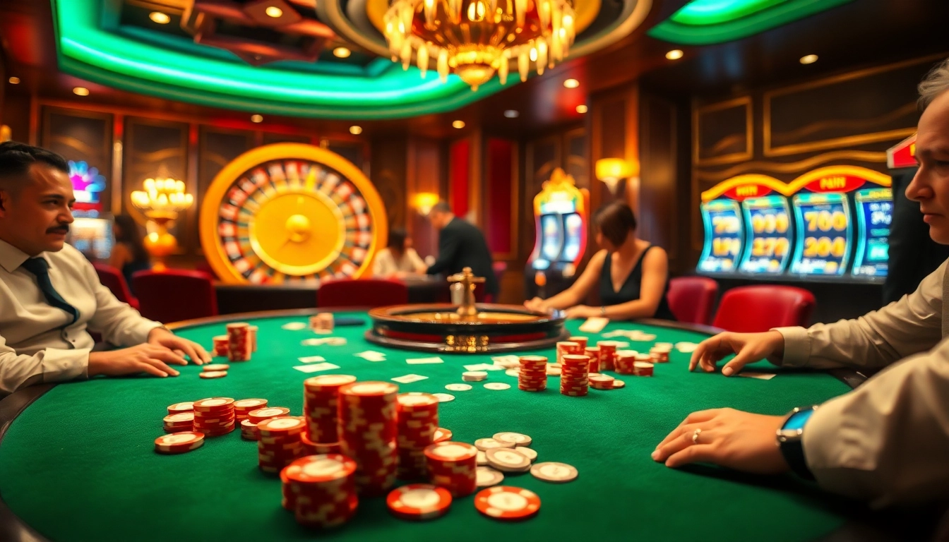 Play thrilling poker at https://new88bet.us/ with a vibrant casino backdrop.