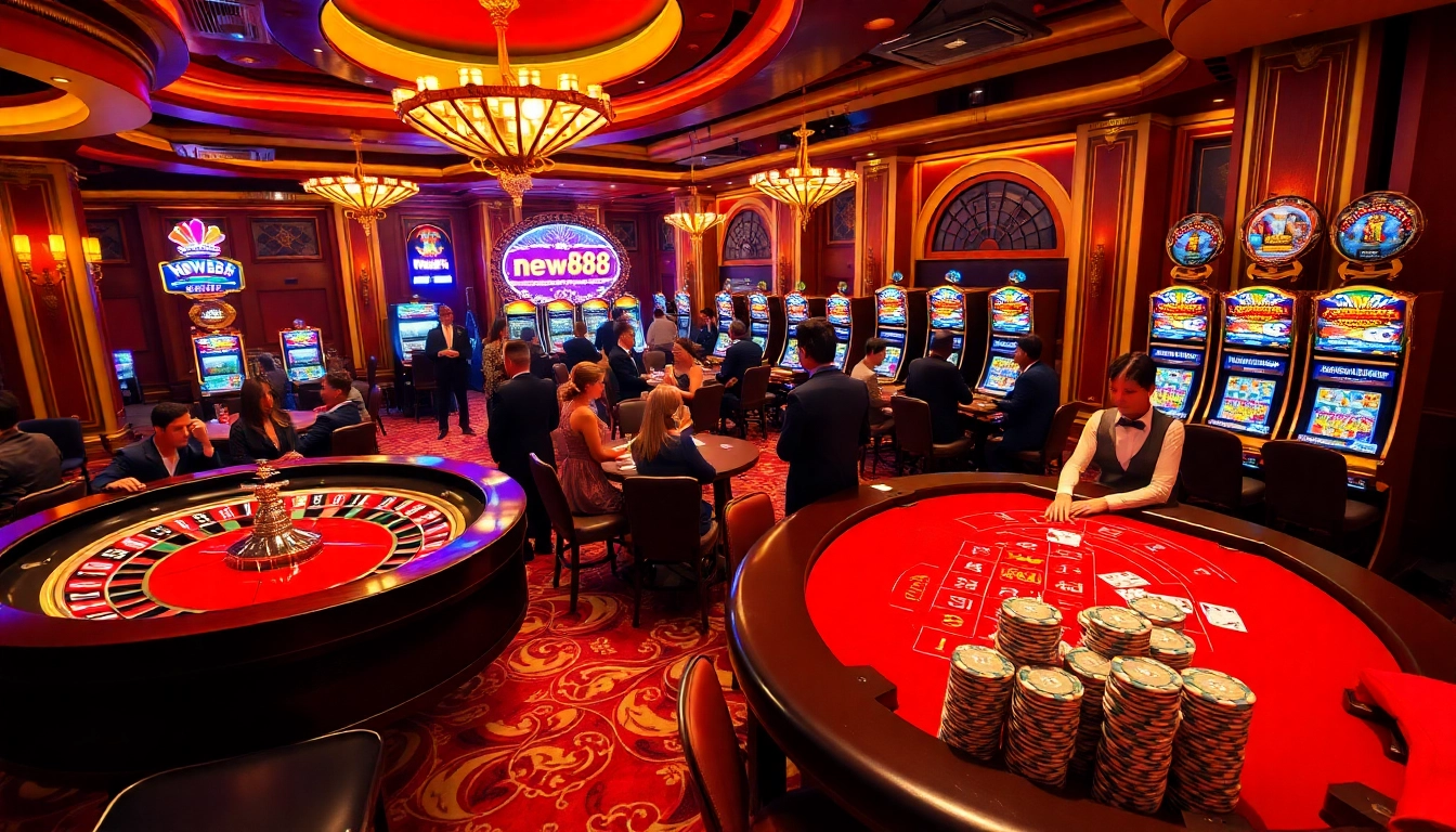 Experience the thrill of new888 with vibrant casino action and exciting gaming elements.
