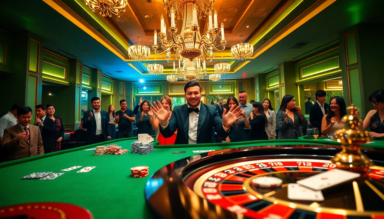 Experience the thrill of gambling at Trang Chủ RR88 with vibrant tables, cards, and winning action.