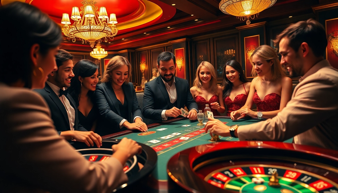 Players immerse themselves in a thrilling casino scene at https://789club.quest/, enjoying the excitement of winning big.