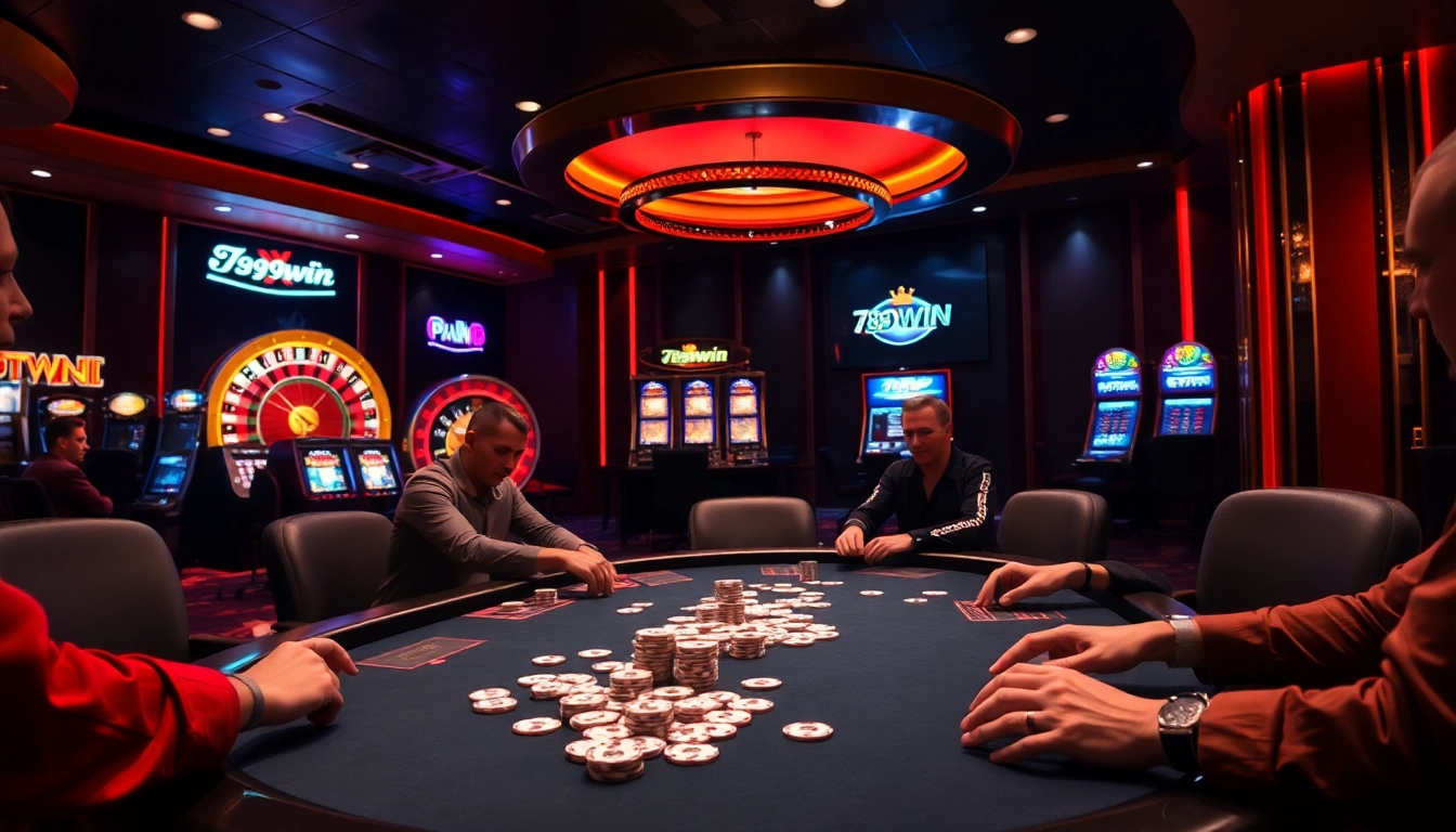 Experience high-stakes poker action at 789win with vibrant casino ambiance and thrilling gameplay.